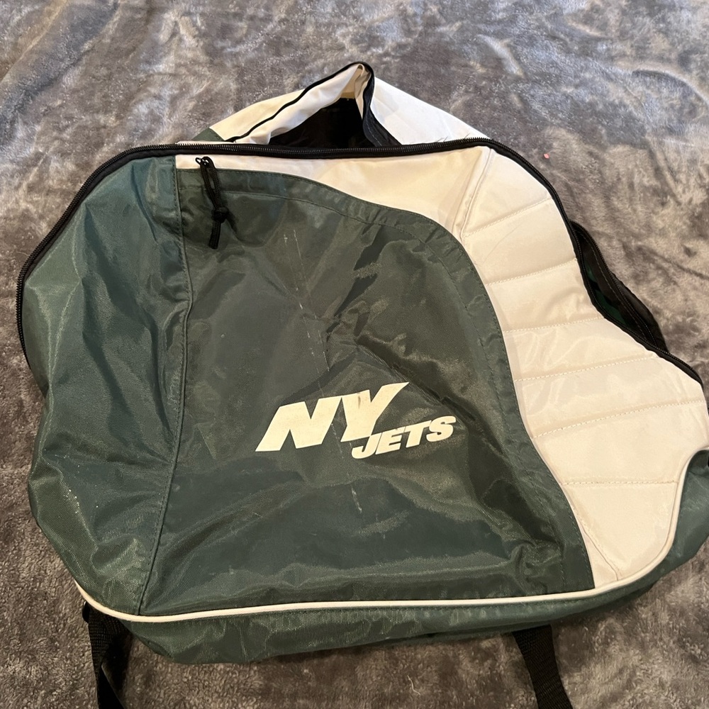 Green and White Men's Bag